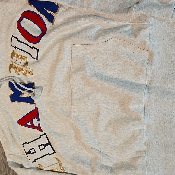 Champion RW Fleece Old English Pull Over Hoodie (L) - Picture 2 of 5